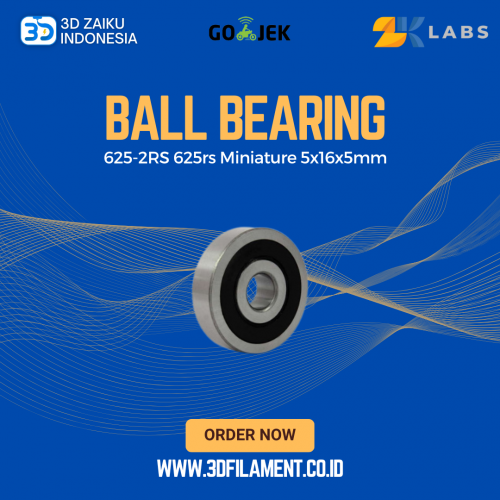 ZKLabs Ball Bearing 625-2RS 625rs Miniature 5x16x5mm